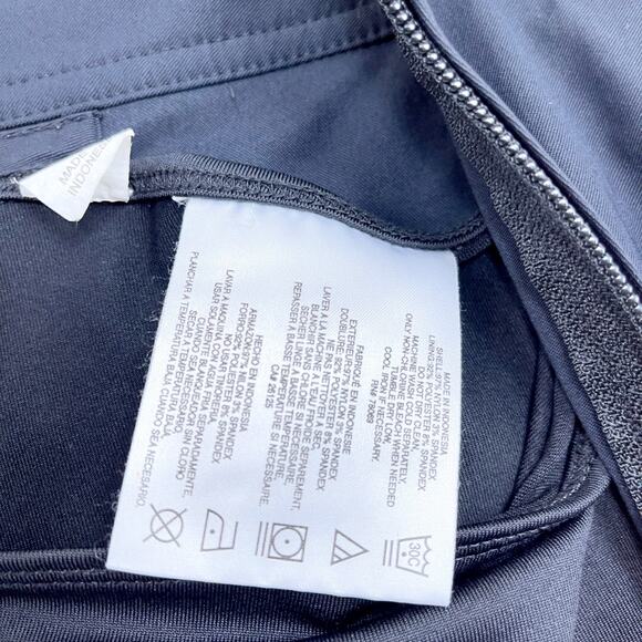 Ashworth Golf Performance Skort Solid Black Pockets Stretch Zip Slit Womens 2 - Picture 9 of 9